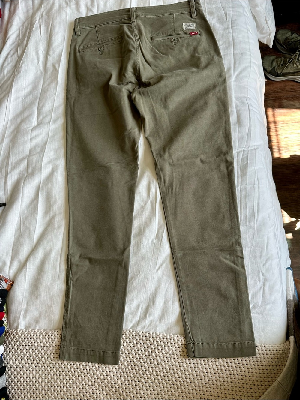 Levi's Olive Slim Straight Chino Pants